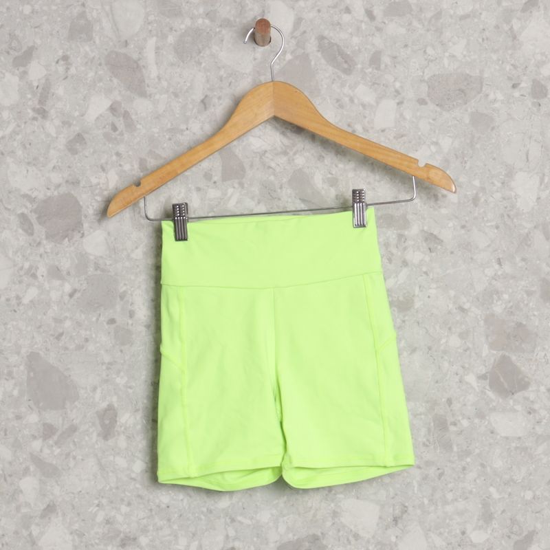 Short Verde Fluorescente Body For Sure Shorts Feminino Body For Sure Usado 98389211 enjoei
