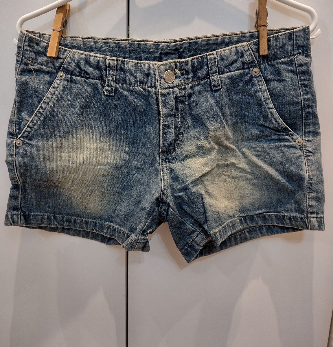 Shortinho Jeans Shorts Feminino Jingles Usado 71115853 enjoei
