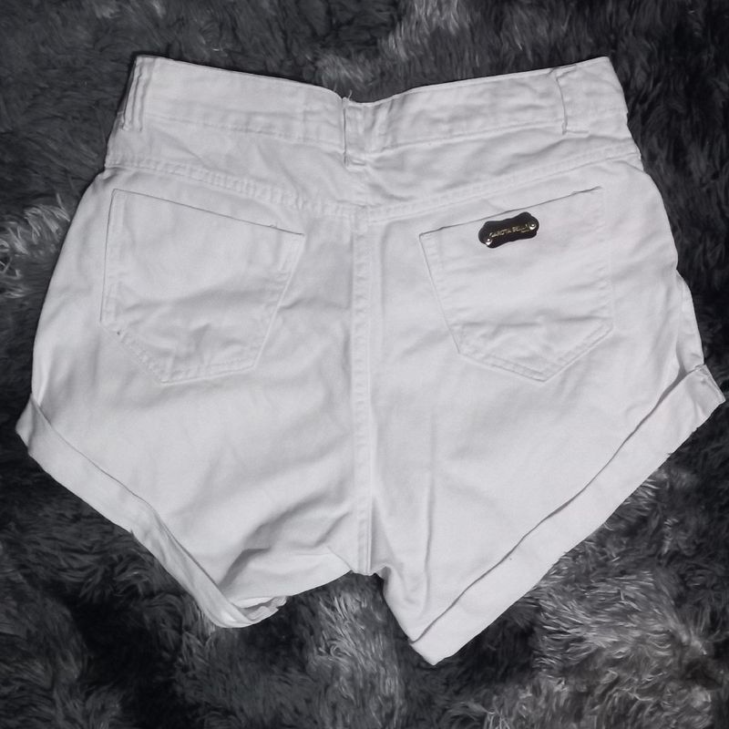 Shorts Branco, Shorts Feminino Usado 95592431