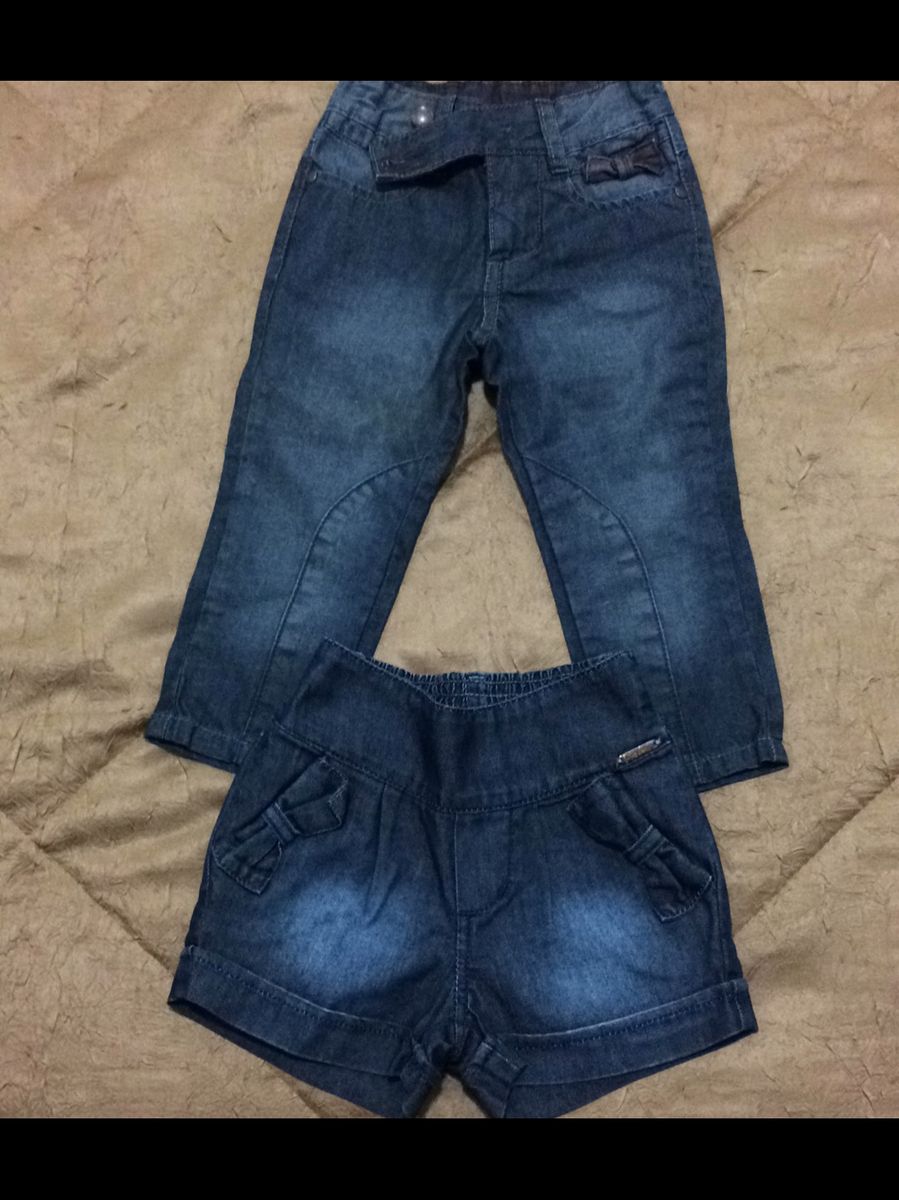 Shorts E Calca Jeans Bebe 1 Ano Roupa Infantil Para Bebe Usado Enjoei