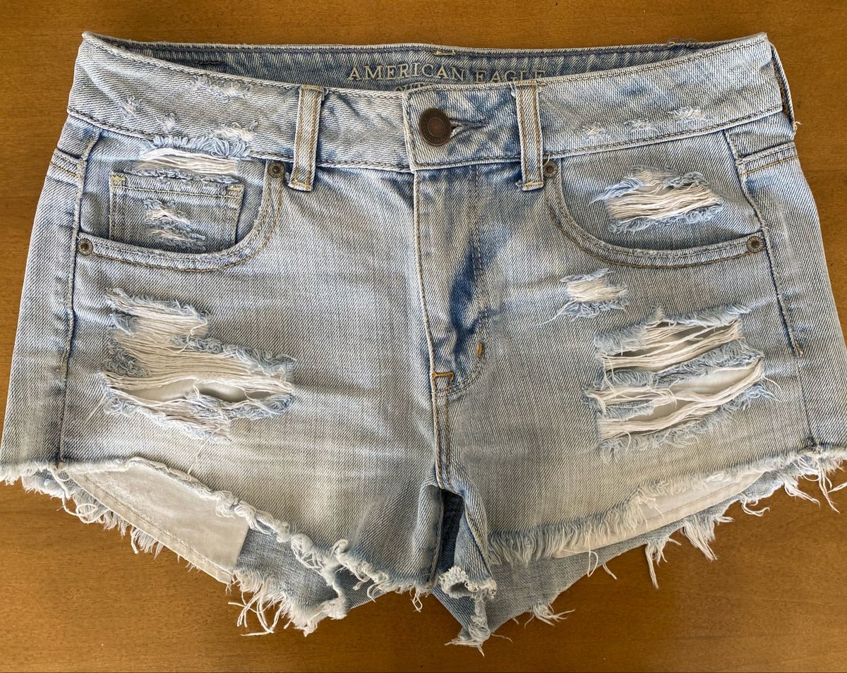 Shorts Jeans 38 American Eagle, Shorts Feminino American Eagle Usado  80952052