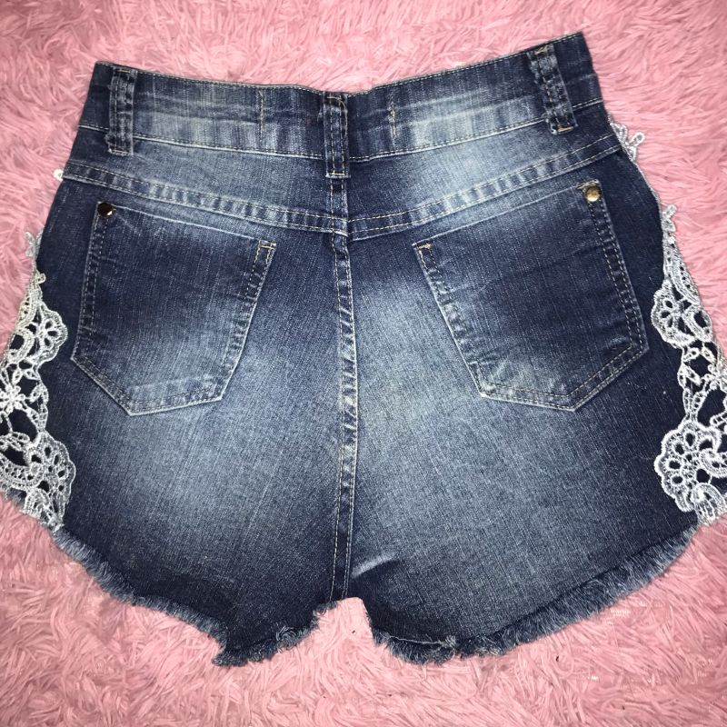 Shorts Jeans Curto, Shorts Feminino Nunca Usado 47865509