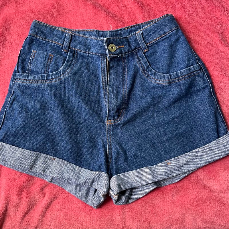 Shorts jeans azul sales escuro