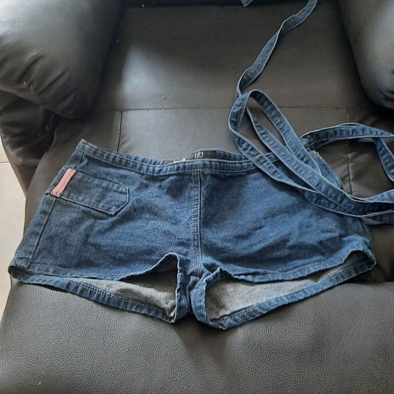 Short jeans sem bolso cheap