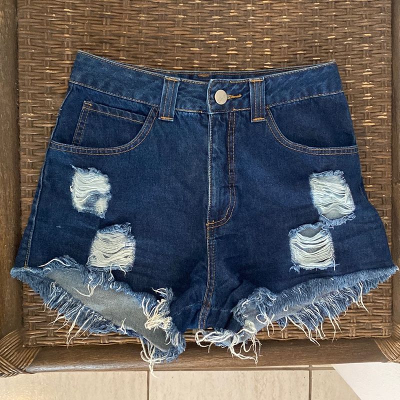 Short jeans cintura hot sale alta lady rock