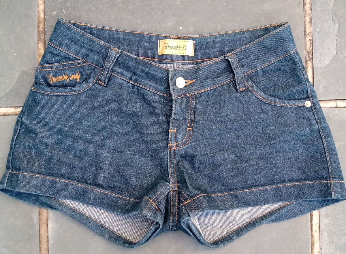 shorts jeans cintura baixa