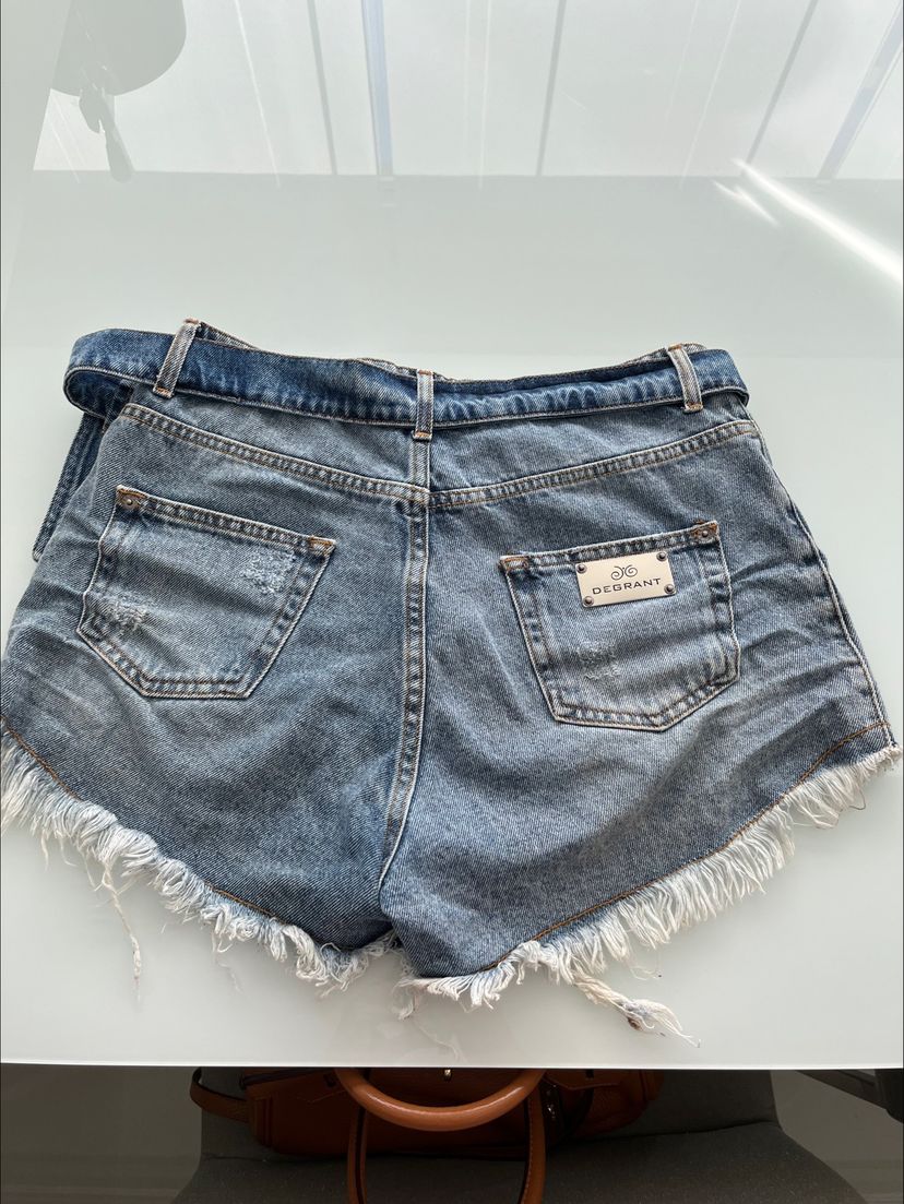 Shorts Jeans Degrant Cos Medio | Shorts Feminino Degrant Nunca Usado ...