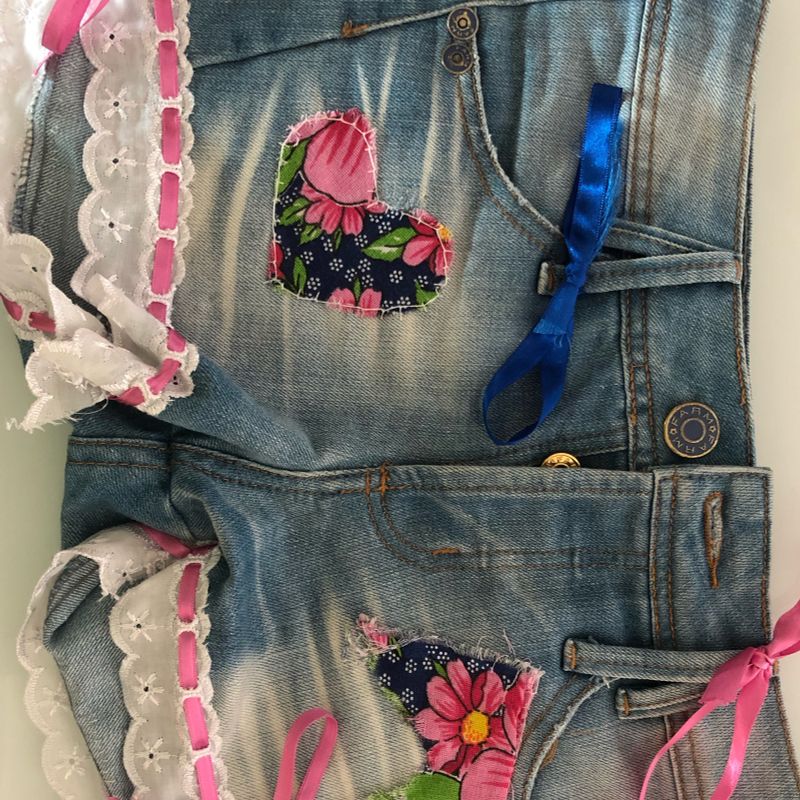 Shorts jeans cheap feminino customizado