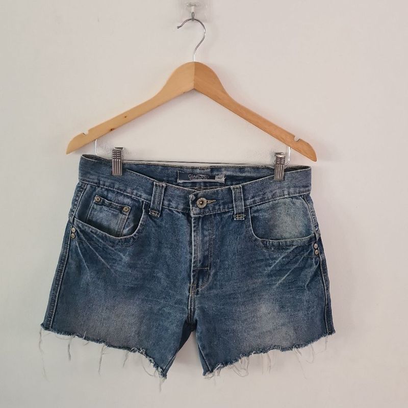 Shorts Jeans Feminino Cintura Alta