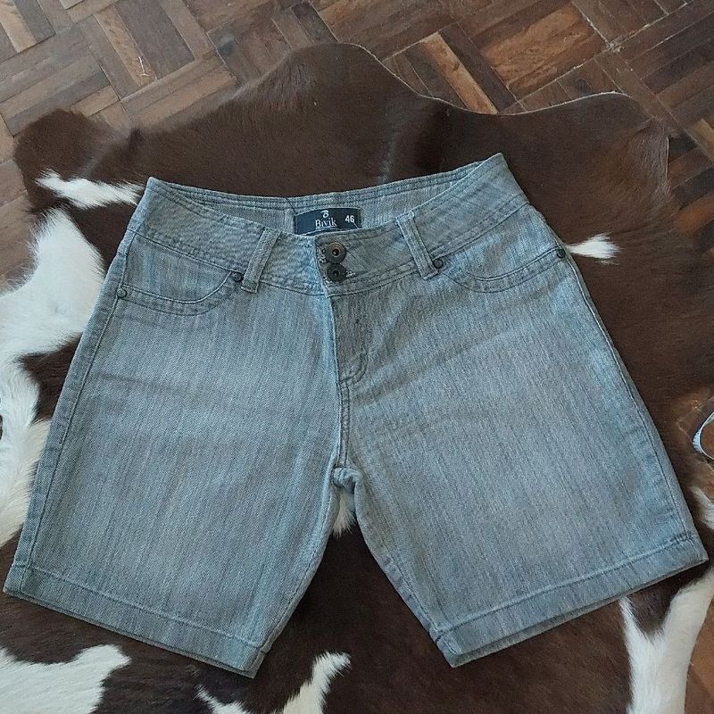 Short jeans best sale mais comprido