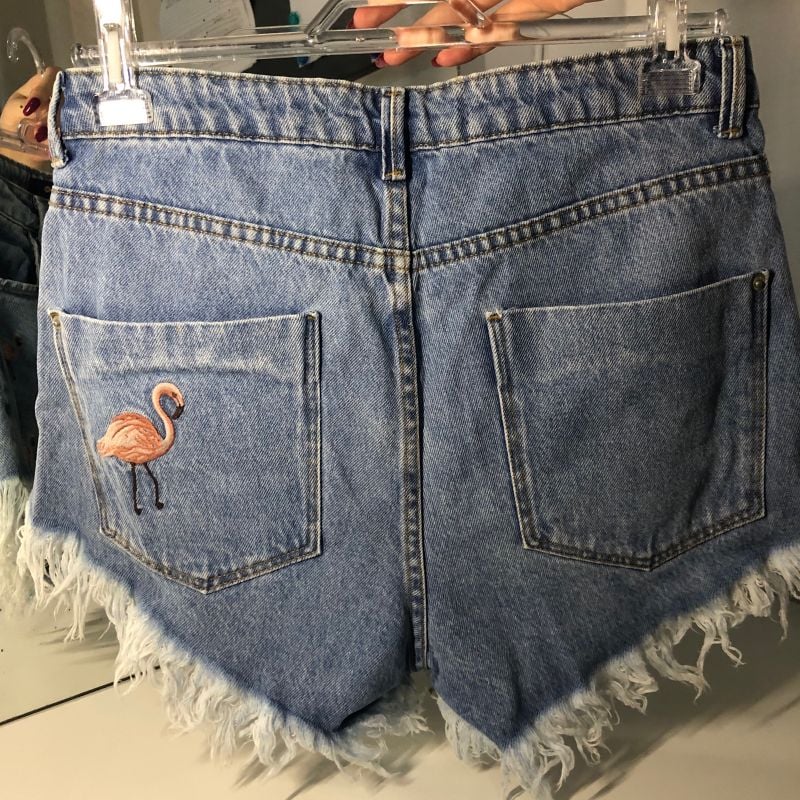 Short jeans sale flamingo renner