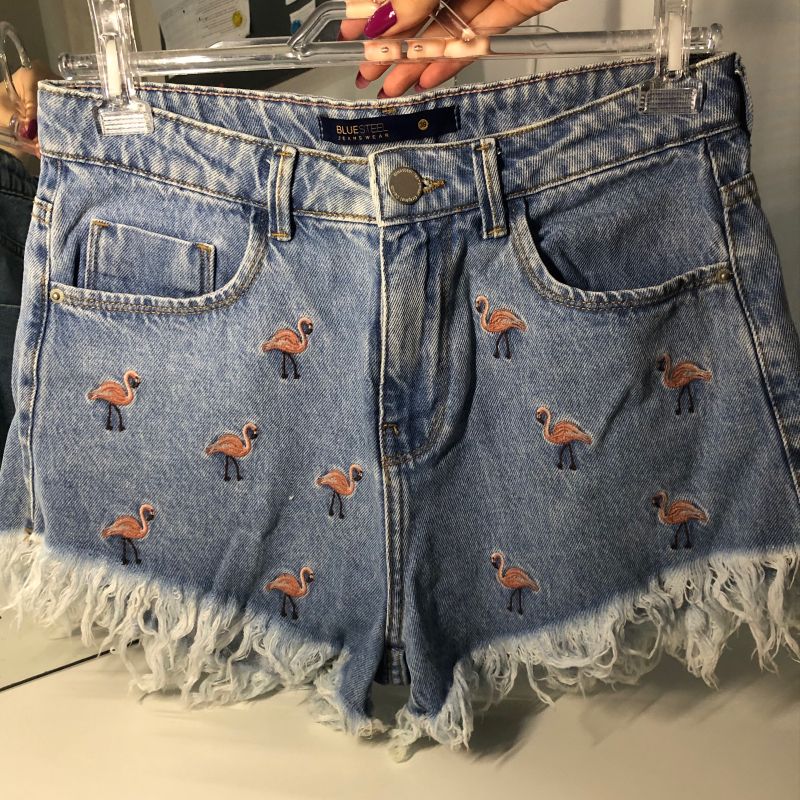 Short jeans sale flamingo renner