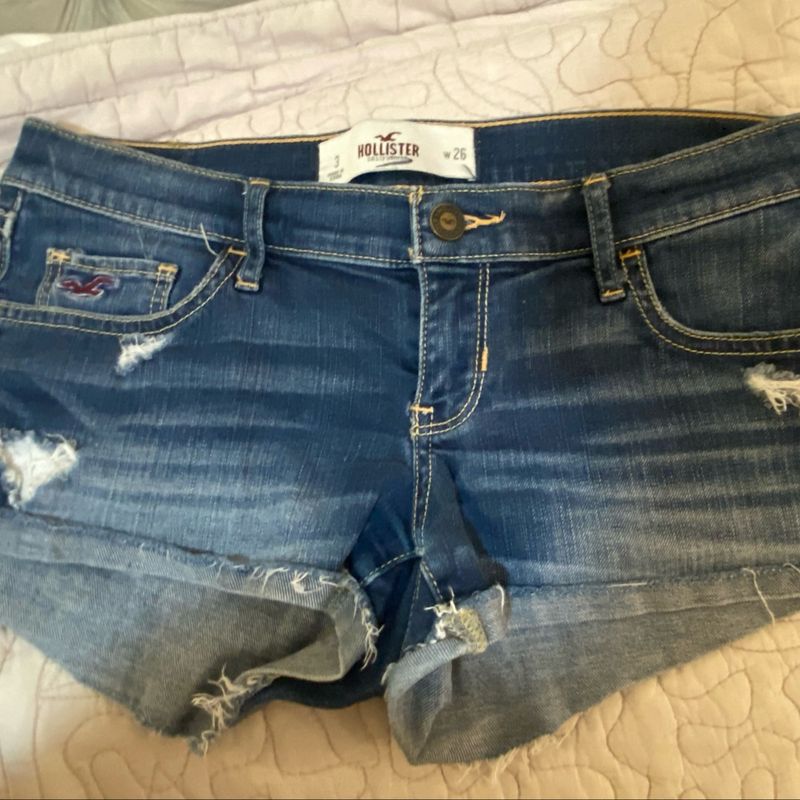 Shorts jeans clearance da hollister feminino