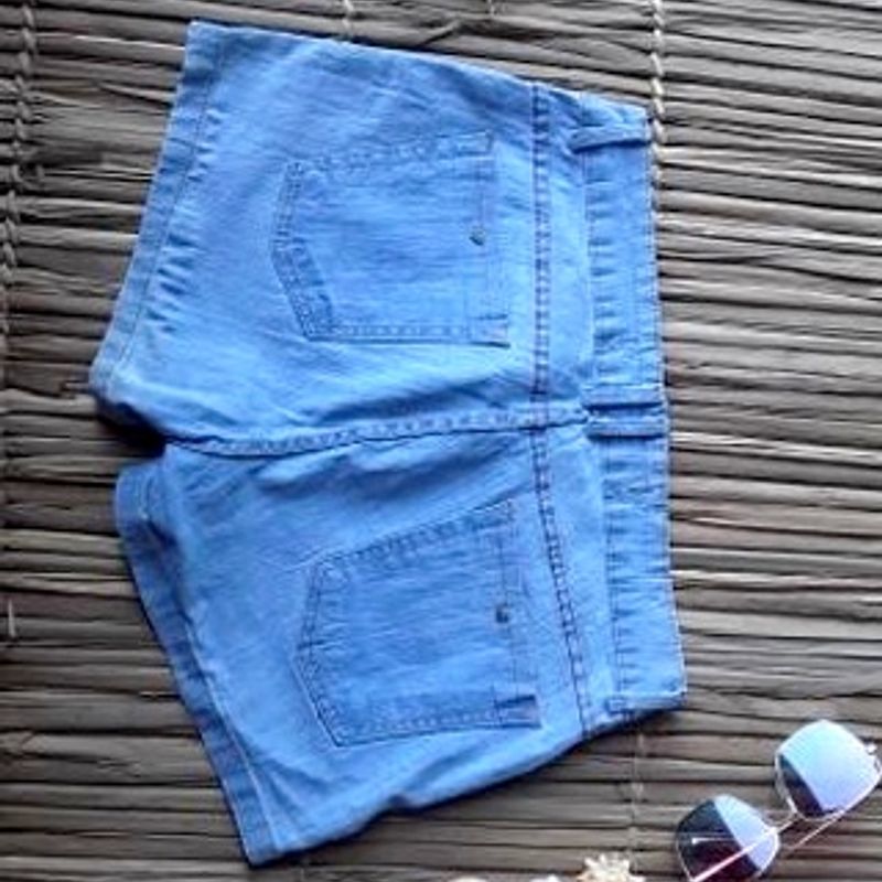 Short Feminino Jeans Hot Pants Marisa