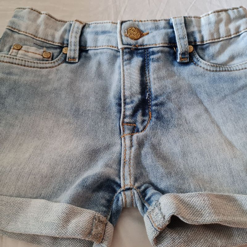 Shorts Jeans Infantil Strech, Roupa Infantil para Menina Bad Cat Usado  61111528