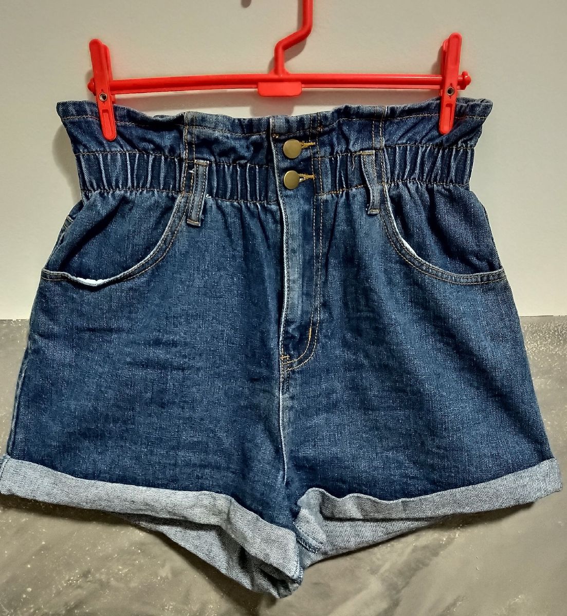 shorts jeans feminino larguinho