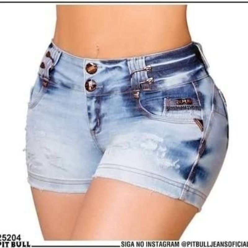 Shorts Jeans Original Pitbull Jeans 25204, Shorts Feminino Pit Bull Jeans  Usado 30994050