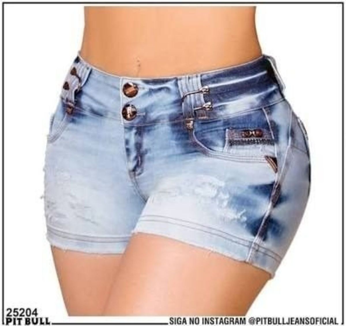 Shorts Jeans Original Pitbull Jeans 25204, Shorts Feminino Pit Bull Jeans  Usado 30994050