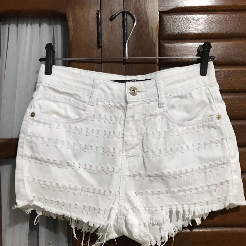 Short jeans 2024 branco renner