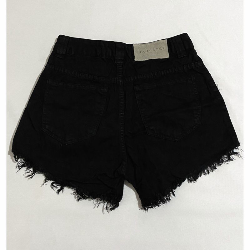 Short jeans sale preto lady rock