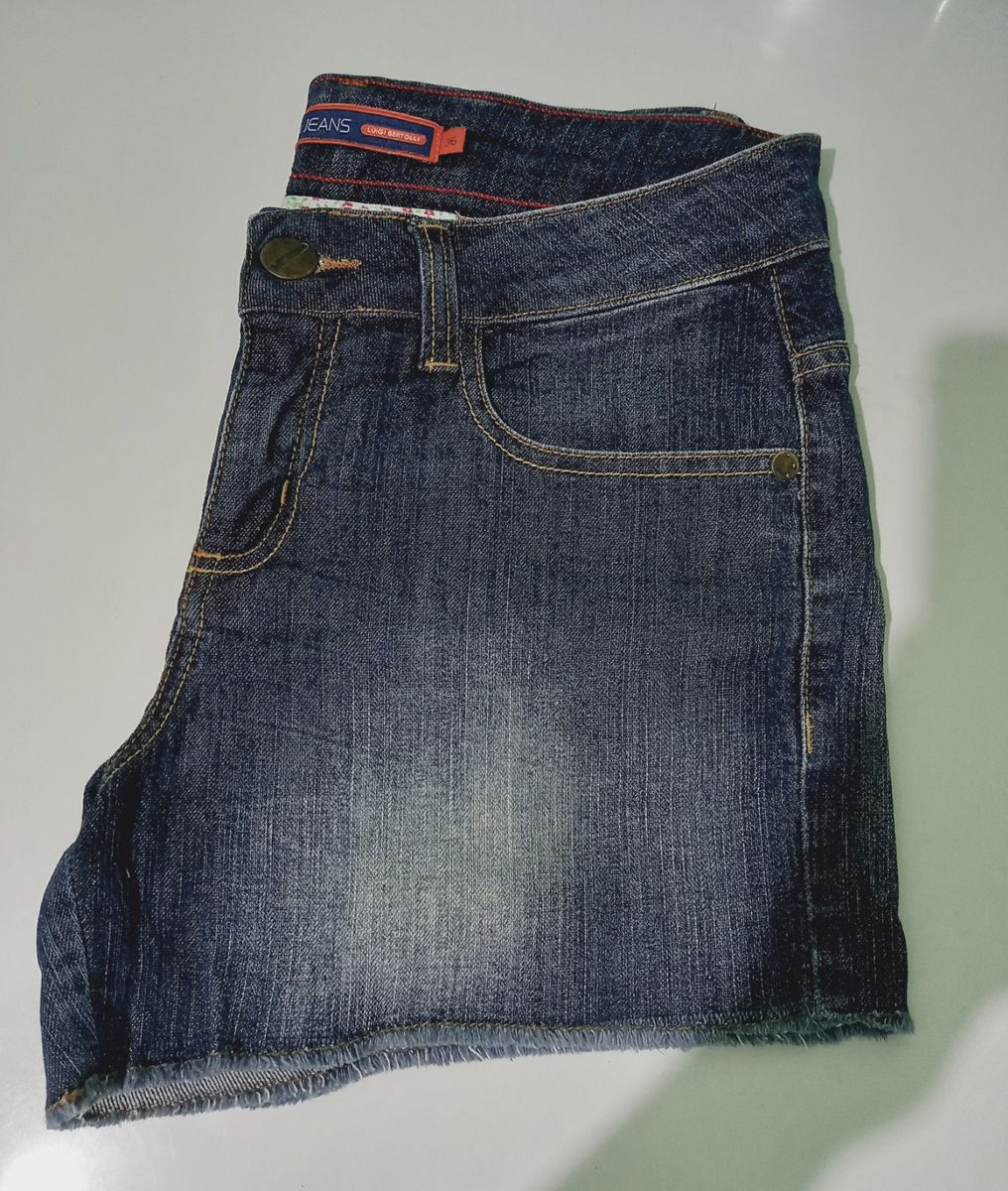 Short jeans preto Luigi Bertolli - TAM 40
