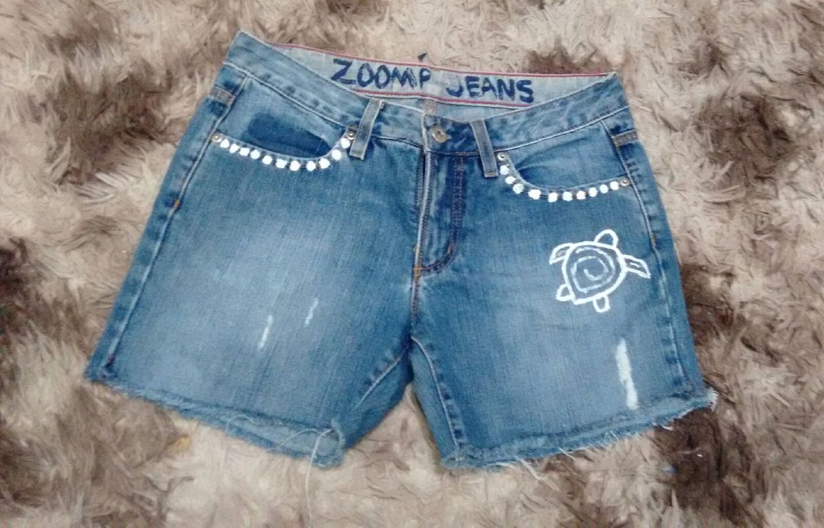 shorts jeans tartaruga - short zoomp