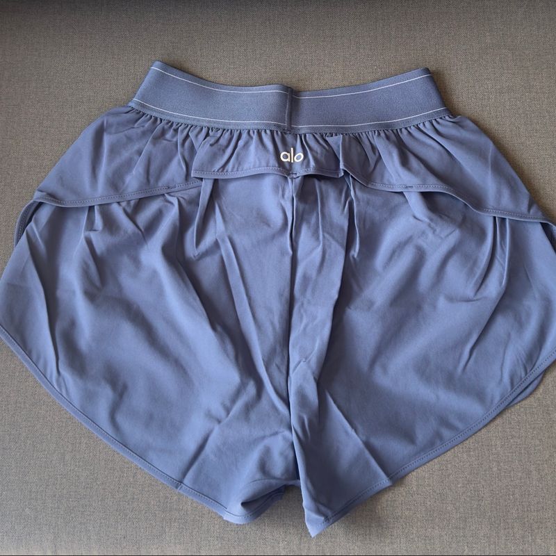 Shorts Match Point - Alo Yoga - Bluestone | Alo Yoga Nunca Usado