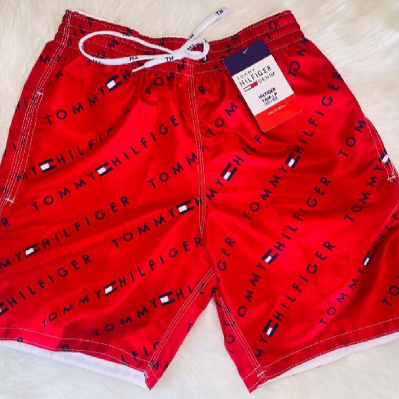 Bermuda tommy sale hilfiger vermelha