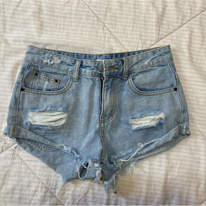 Shorts Rasgado Estilo Boyfriend Market 33 Usado 93962086 enjoei