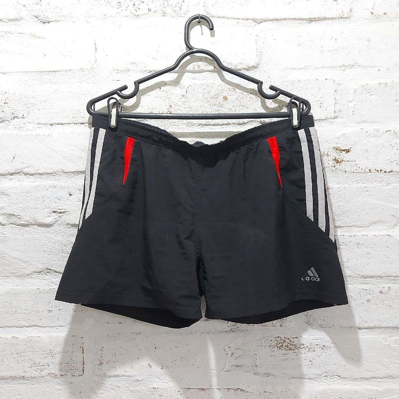 Shorts Treino Adidas Forro Bolso com Ziper P Preto Adidas Usado 100776680 enjoei