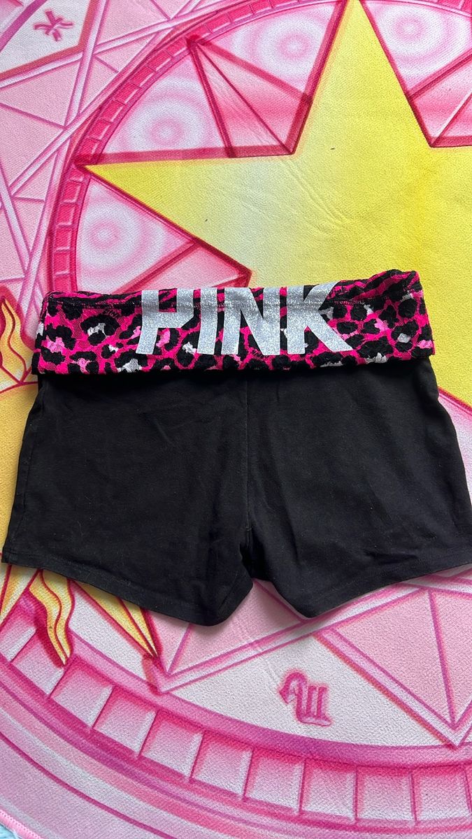 Shorts Victoria Secret Pink, Shorts Feminino Victorias Secret Usado  93960745