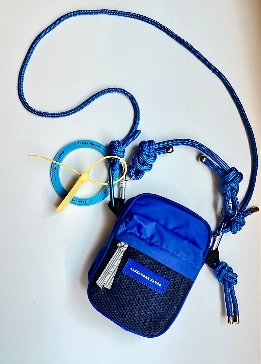 Shoulder Bag Nylon Alexandre Pavão / Bolsa Azul Alpv Bolsa