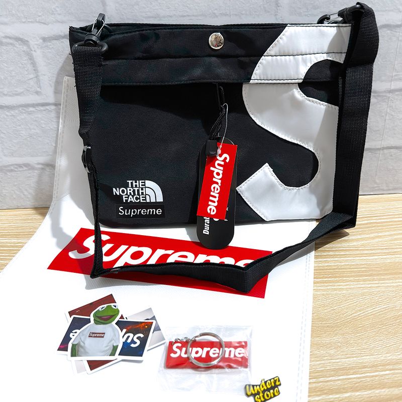 Shoulder Bag Supreme X The North Face Bolsa Transversal Preto