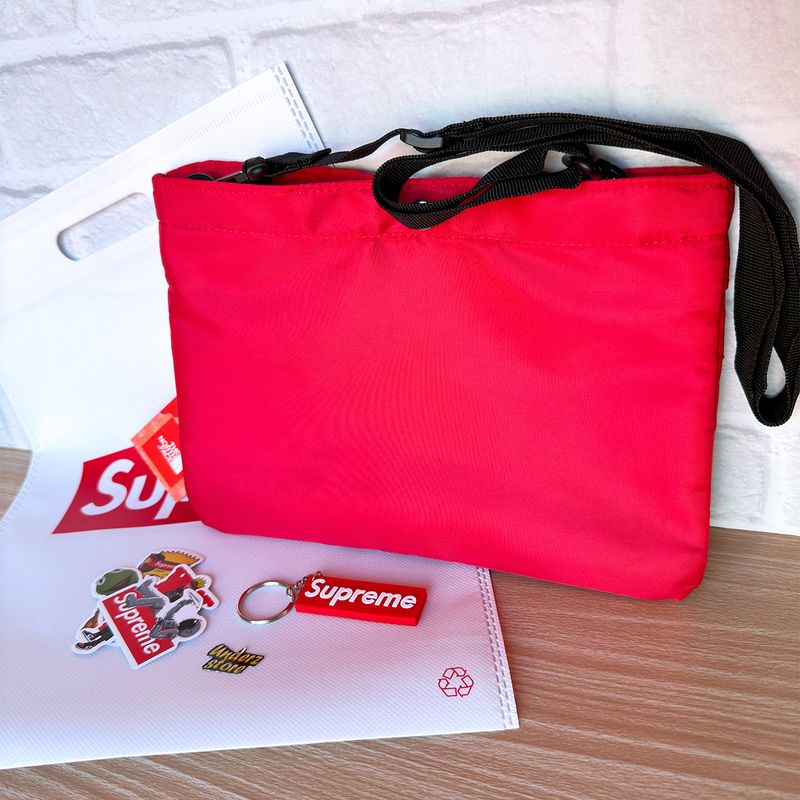 Shoulder Bag Supreme X The North Face Vermelho Bolsa