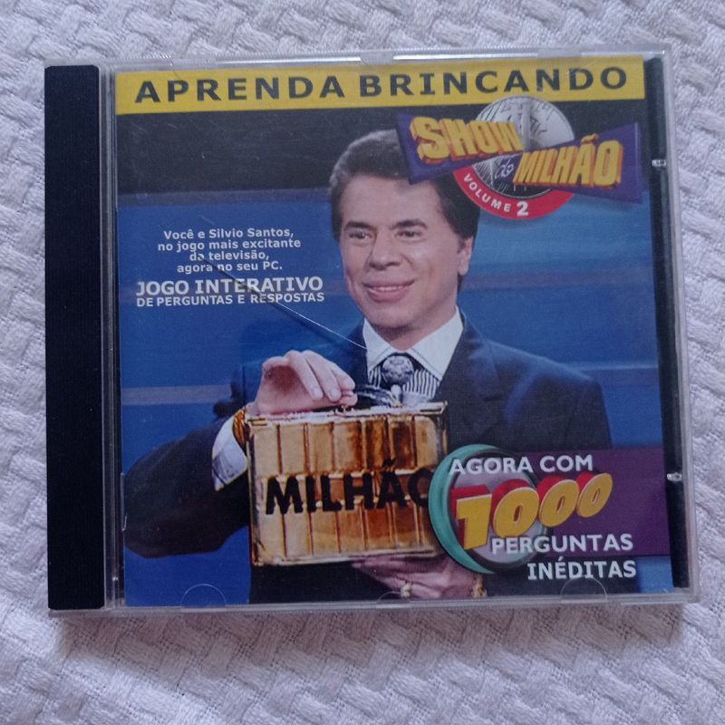 Cd duplo Silvio Santos - Qual é a Música (Jogo PC Interativo + Volume 1)