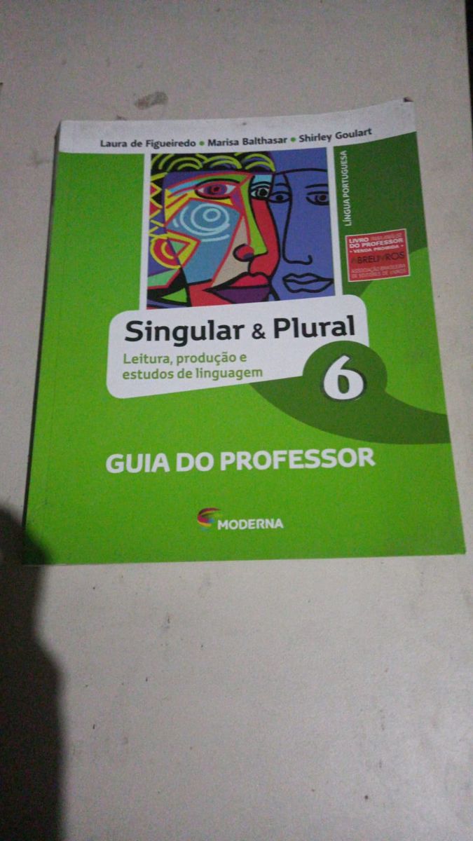 Singular e Plural 6 Anoprofessor Livro Editora Moderna Usado