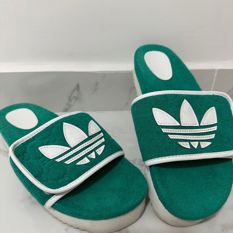 Chinelo da adidas outlet verde