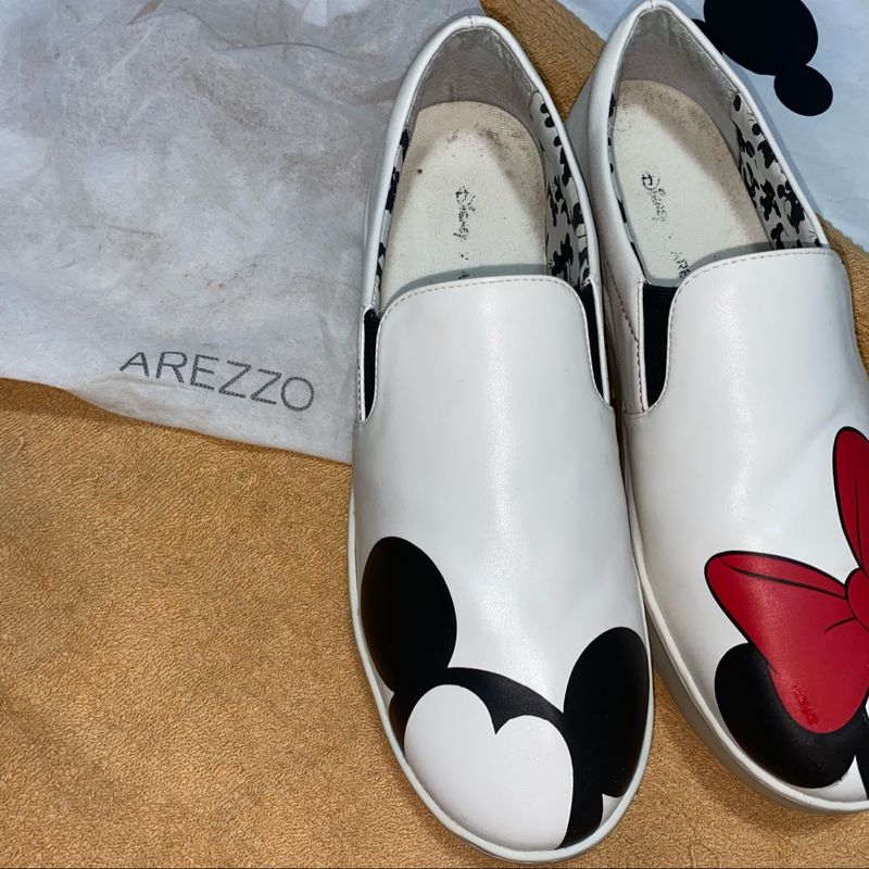 Slip On Arezzo Cole o Mickey Disney T nis Feminino Arezzo Usado 55535545 enjoei