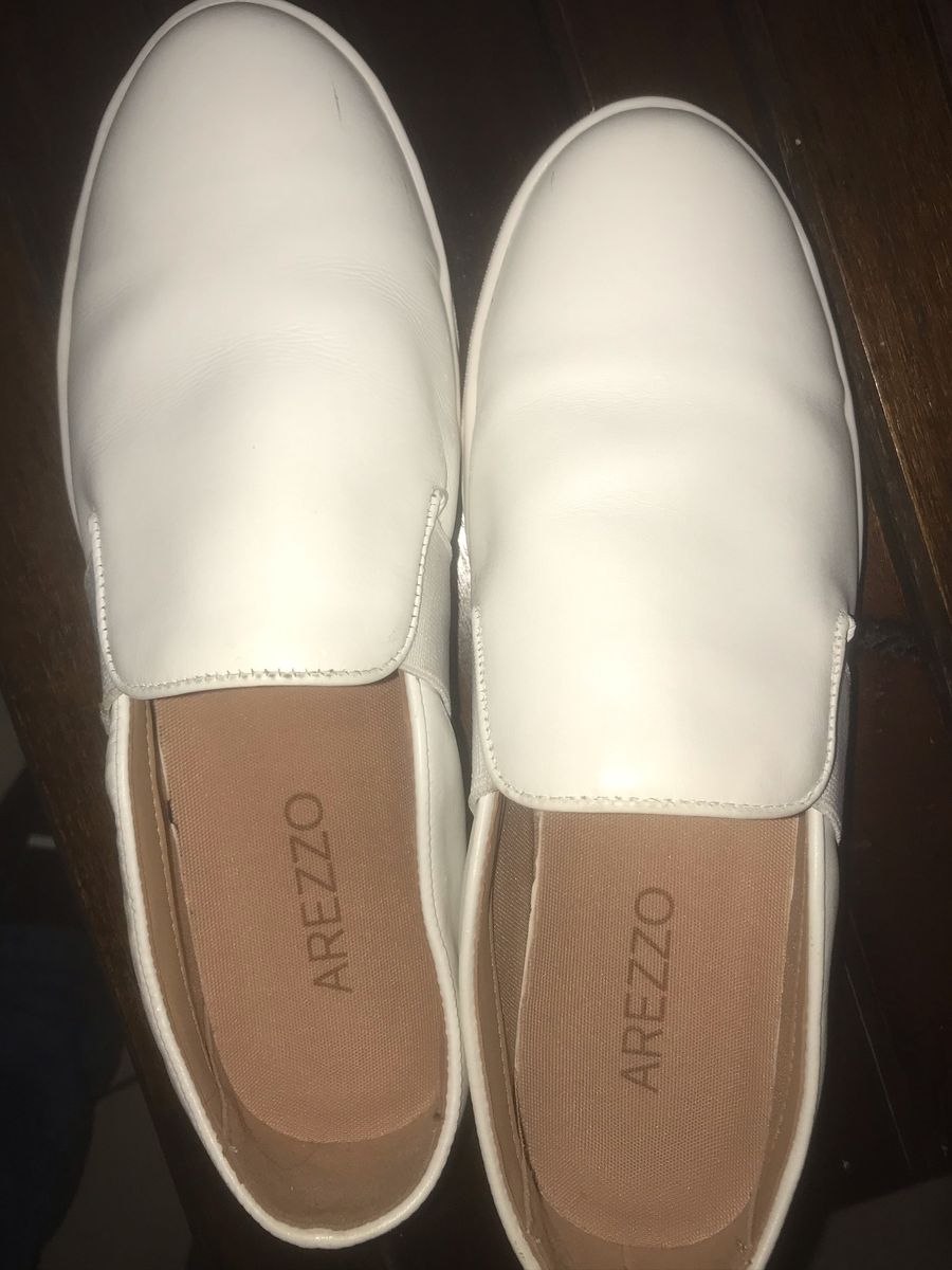 slip on arezzo branco