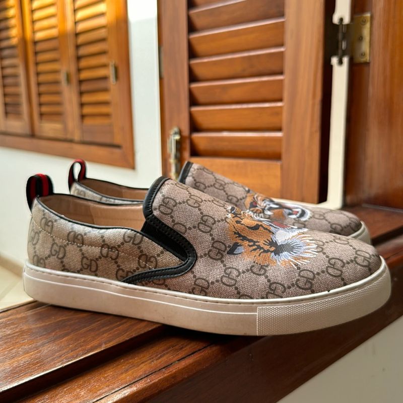 Tenis gucci masculino store tigre