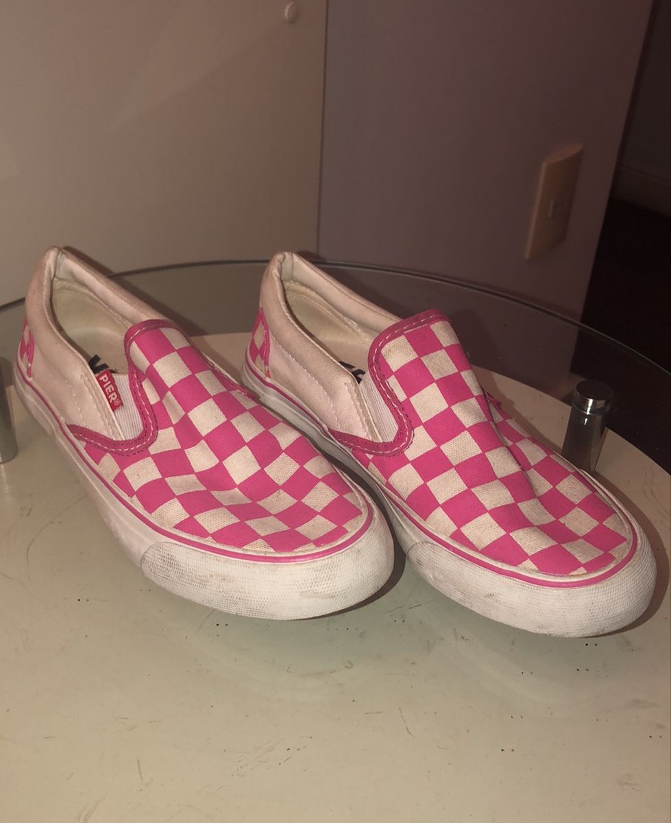 slip on quadriculado
