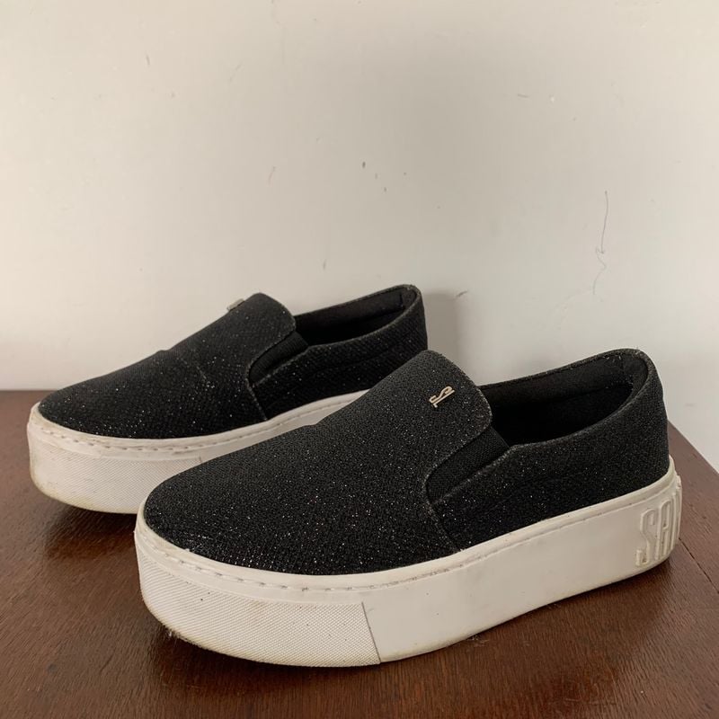 Shoe Slip On Santa Lolla Brilho Brilho Slip On Santa Lolla Glitter