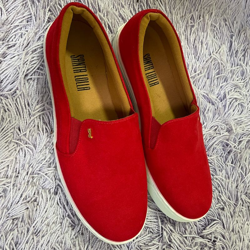 Slip on discount vermelho santa lolla