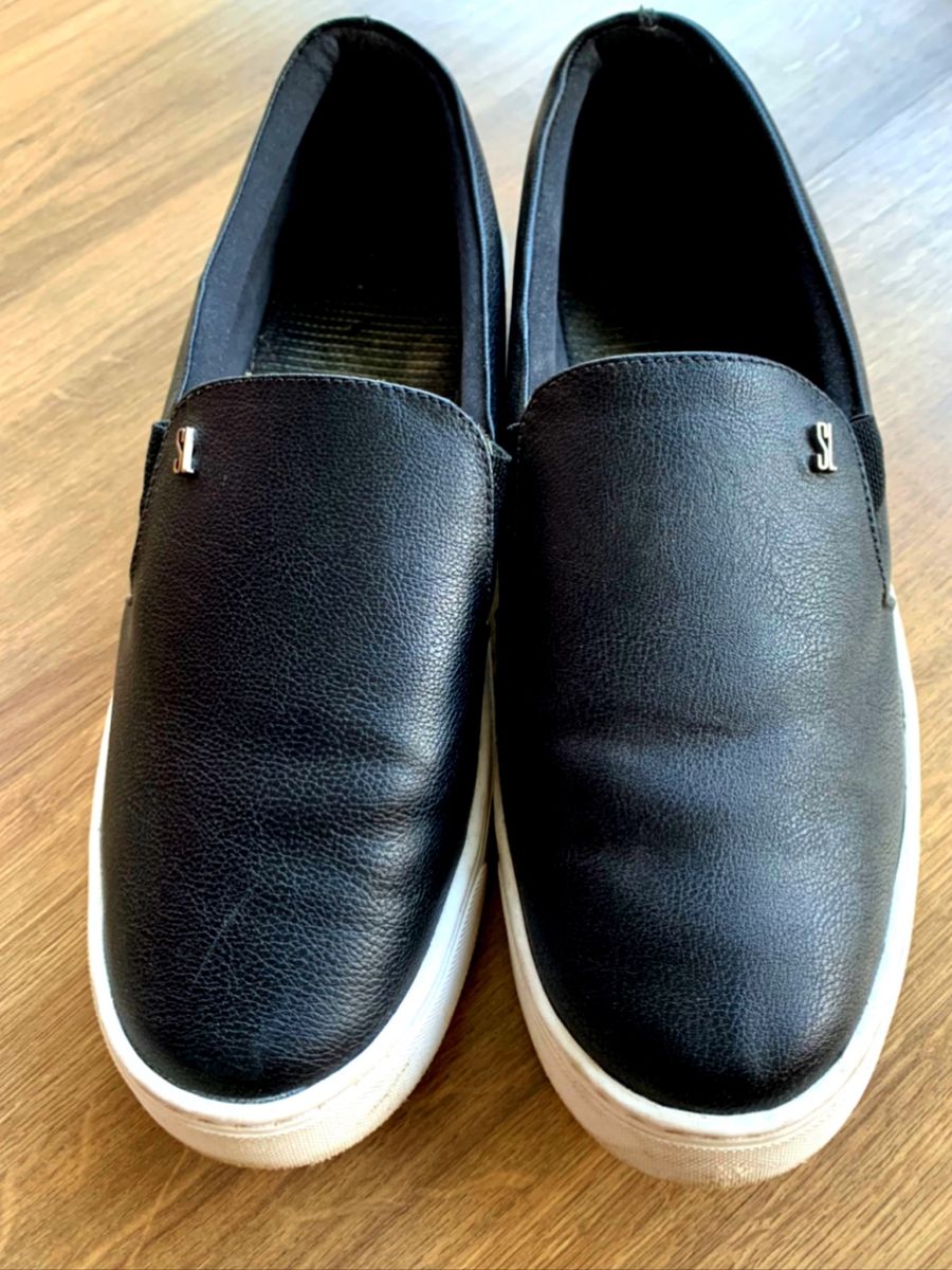 slip on santa lolla preto camurça