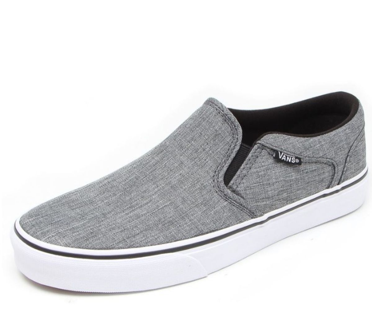 slip on vans asher preto