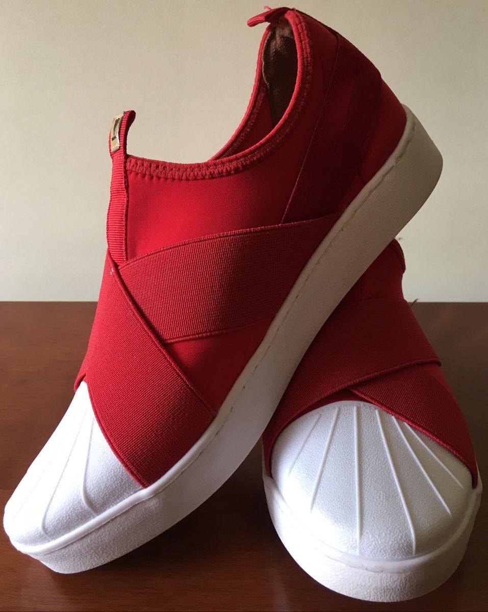 slip on vizzano elástico feminino
