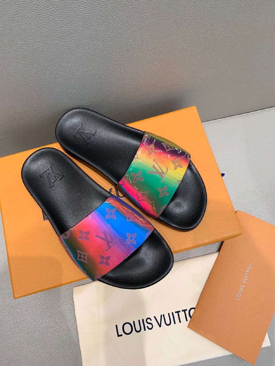 Louis Vuitton Slides Fur  Natural Resource Department