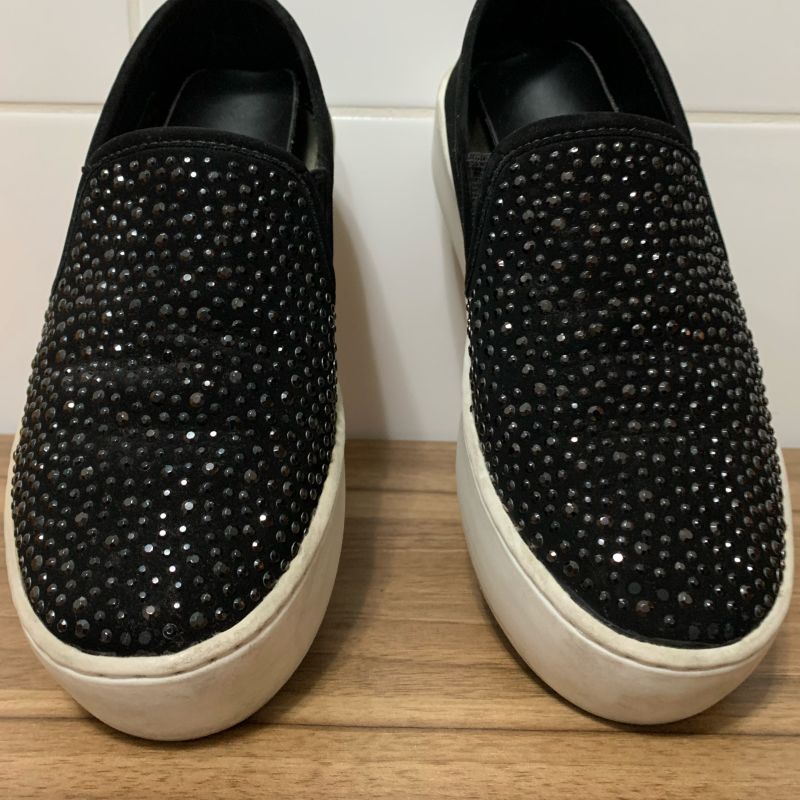 Slipper Corello Preto com Brilho Tênis Feminino Corello Usado