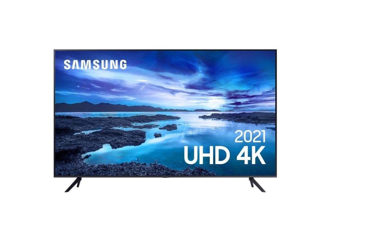 Smart Tv Samsung 50" Uhd Processador Crystal 4k 50au7700 Tela sem ...