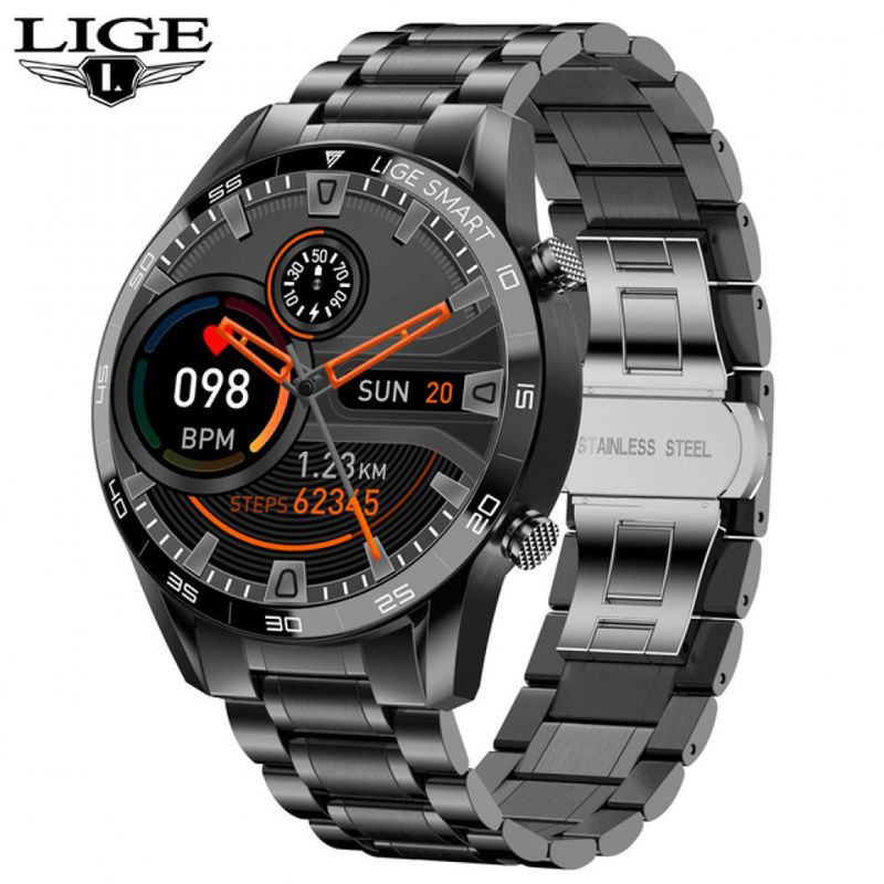 Smartwatch Prova de gua Marca Lige Modelo Bw0290 Rel gio